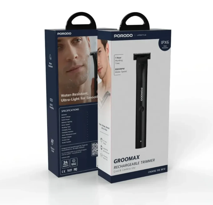 PORODO Groomax rechargeable trimmer