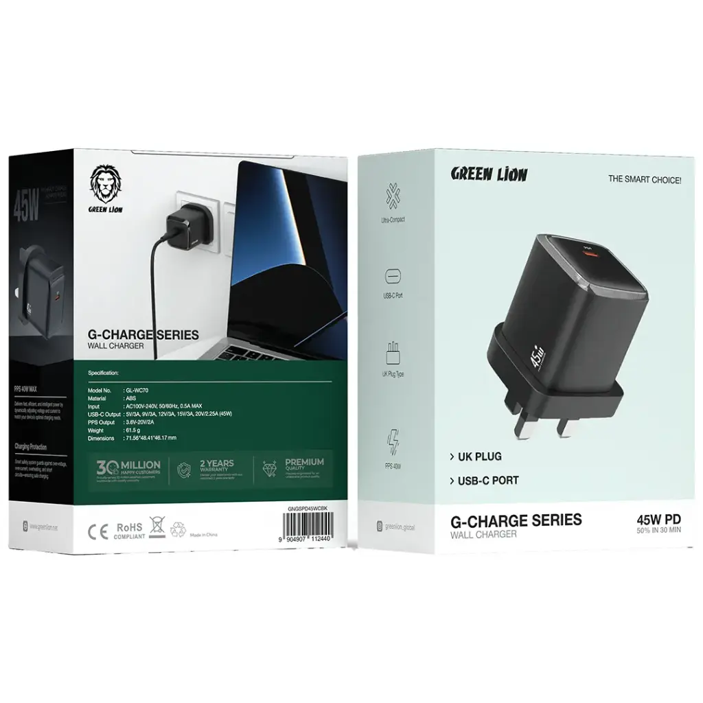 Green Lion G-Charge Series Wall Charger