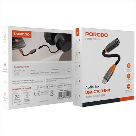 PORODO audiolink USB-C to 305mm AUDIO