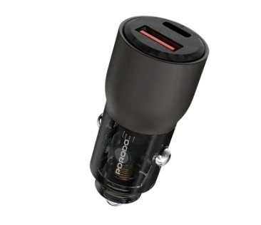 PORODO transparent 95W fast car charger without cable